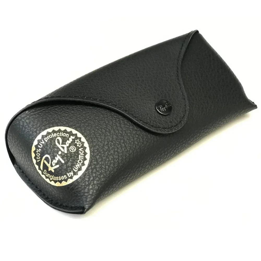 NWOT ⭐️ Ray-Ban Black Replacement Case with Gold Stamp Logo & Snap Close - Picture 3 of 13